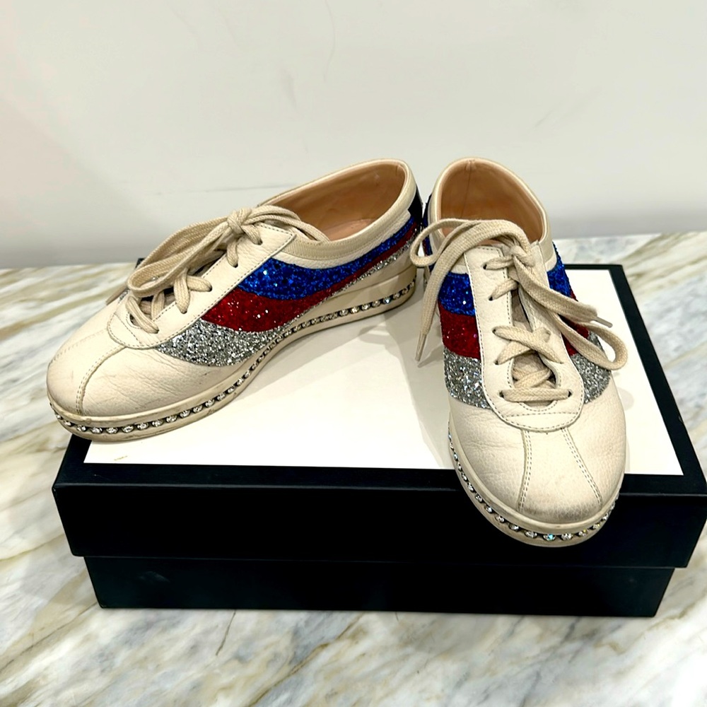 GUCCI HEBRON SNEAKERS IVORY 35 5